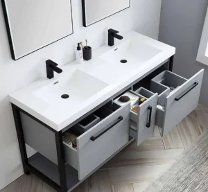 Bathroom Commercial Double Sink Bathroom Vanity Cabinet 2025