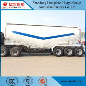 3 Axle 30/35/40/45cbm Bulk Cement/Fly Ash/Flour/Powder Material Transport Tank/Tanker Heavy Duty Truck Semi Trailer