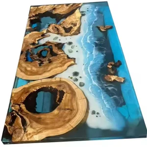 OEM Factory Table Top Epoxy Wholesale Modern Outdoor Furniture Custom River Table Resin Epoxy Wood Restaurant Dining Table