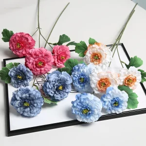 Graduation Joy Artificial Flower Decoration Celebrates Milestones Bulk Custom Size Standard Size Compact Style Expansive Style Mini Potted Peony