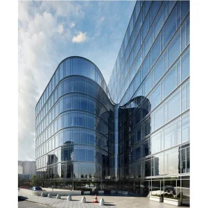 Exterior Laminated Glass Curtain Wall Aluminum Facade Cladding