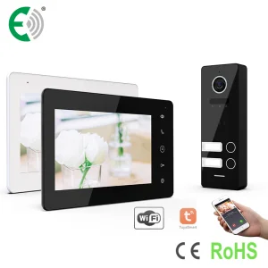 UTP/IP 7" Digital Video Door Phone Intercom System 2 Families