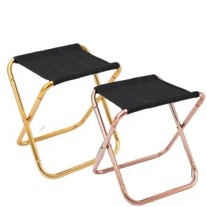 Wholesale Custom Lightweight Portable Metal Garden Chair Foldable Camping Stool