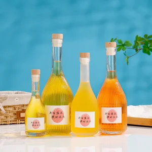 100ml Frosted Clear Glass Mini Wine Bottle Ice Wine Bottle Spirits Bottle Juice and Beverage Dispensing Bottle