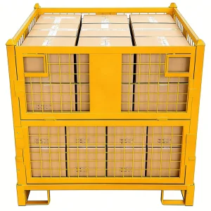 Wholesale Customized Stackable Wire Mesh Metal Pallet Cages