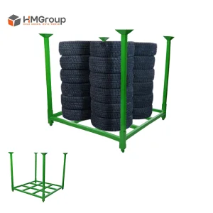 Truck Car Spare Commercial Mobile Steel Tire Rack Storage System