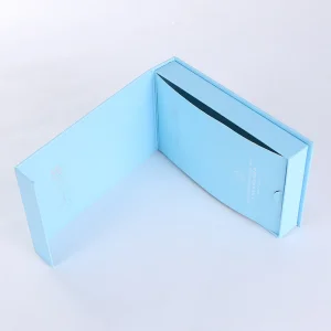 Produção Personalizada de Caixas de Presente para Produtos de Cuidado da Pele, Caixas de Luxo em Formato de Livro com Tampa Flip-Top