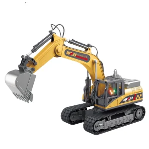 12 Channel Remote Control Engineering Excavating Machinery Toy RC Truck Excavator