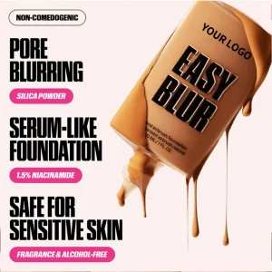 Customized logo High Quality Vegan Waterproof Matte Moisturizer Liquid Foundation