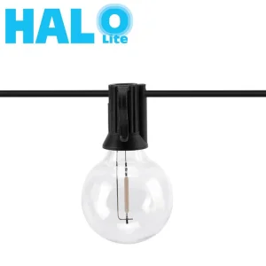 Halolite G40 Spherical Light String Warm White Outdoor Solar Light String