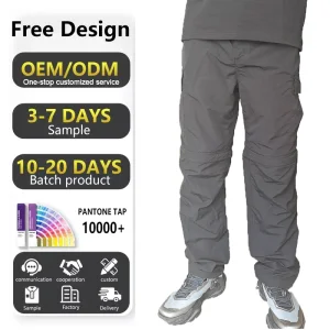 Custom Logo Manufacturer Baggy Men Cargo Pants High Quality 6 Pocket Black Cargo Pants for Men