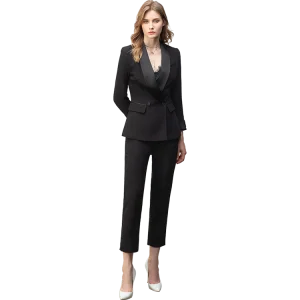 Two Piece Women Business Suits Tuxedo