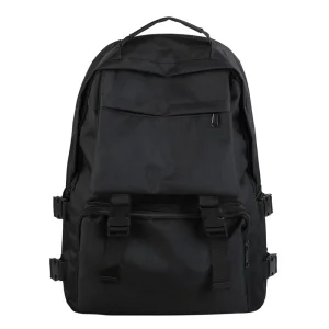 Mochila Escolar de Lona Personalizável para Estudantes com Grande Capacidade