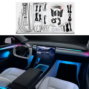 LED Ambient Light for Tesla Model 3 Y Car Retrofit Atmosphere Lamps Mobile APP Control Ambient Kits