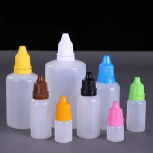 Plastic Mini Bottles Eye Dropper PE Packaging