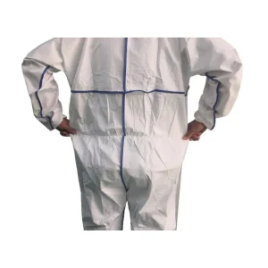 Nuevo diseño de EPP para cirugía, transpirable, impermeable, de PE microporoso, antiadherente, tela no tejida, bata de aislamiento, overoles
