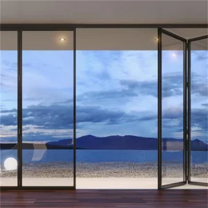 Manufacturer Folding Glass Wall Aluminum Patio Exterior Door Bifold Door