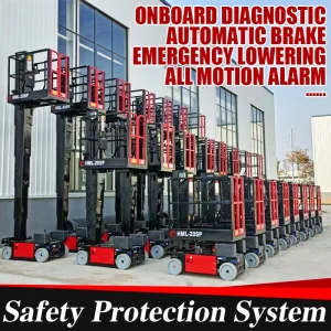 Mini Small Single Person Electric Mobile Scissor Man Lift Table Self-Propelled Hydraulic Lifting Platform Equipment for Aerial Work