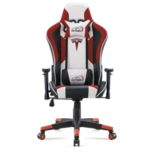 Furgle RGB LED Leather Gamer Chair Executive Style Office Gaming Chair with Massage 3-Stage Gas Lift 2D Armrest Free Shipping