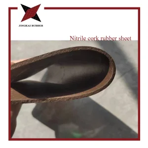 Wood Powder Rubber Oil Resistant and Shockproof Sealed Nitrile Cork Rubber Sheet