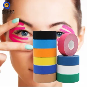 Custom Logo Print Waterproof Strong Adhesive Sports Athletic Tape Elastic Kinesiology Tape