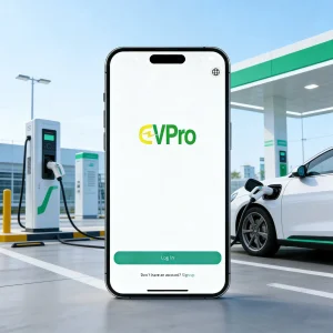 Evpro Ultimate EV Charging Solution-One-Stop Charging Control, Charging Station Finder, Membership &amp; Points System, Available for Ios &amp; Android