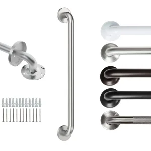 Compliant Toilet Safety Silvery Bathroom Anti Slip Bathtubs Shower Handicap Grab Bar