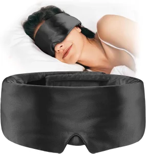 Soft Sleep Mask Anti-Wrinkle Blackout Eye Mask for Side Sleepers