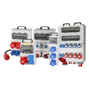 NANTE IP67 Waterproof Outdoor Portable 3-Way Industrial Socket Box Power Distribution Equipment
