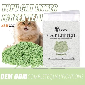 Green Tea - Scented Cat Litter - Plant - Extract Fragrance
