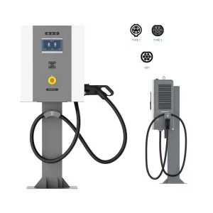 DC EV Charger 40kw 60kw Wall-Mounted Ocpp 1.6 CE IP54 Fast Charging Station with 380V Input for Commercial Parking Lot EV Fleets