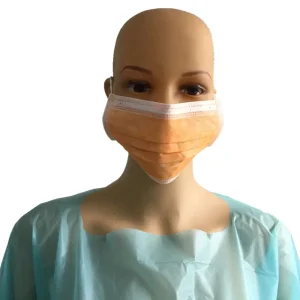 Máscara facial descartável cirúrgica hipoalergênica
