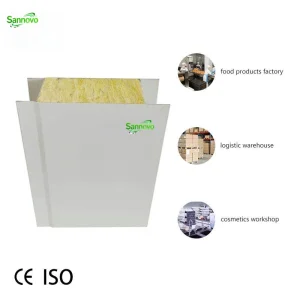 Factory Customized Modern Design Rock Wool Roof Sandwich Panel Lightweight Insulated Sip