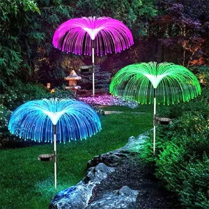 Custom Yard Decorations Solar Jellyfish Waterproof Garden Lights Outdoor