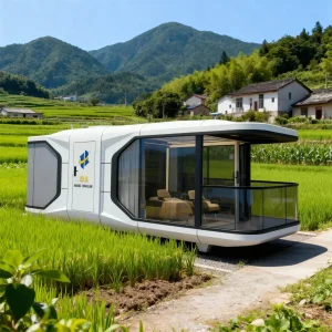 Anti-Corrosion PVC Prefab Capsule House Coated Durable Disaster Housing