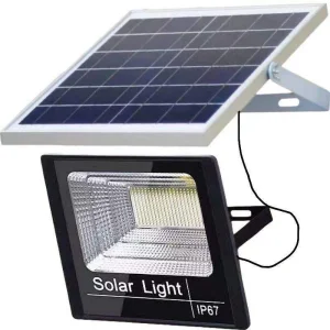 300W Lámpara de inundación solar alimentada por energía, impermeable, con control remoto, sensor