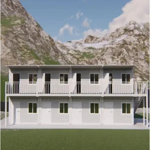 Energy Efficient 20FT 40FT Steel Frame Prefab Shipping Container Unit China Modular Housing Option