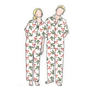 Cotton Velour Pajamas Custom Christmas
