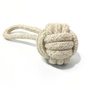 Interactive Training Chewing Hemp Cotton Rope Ball Dog Toy Pet Accessories