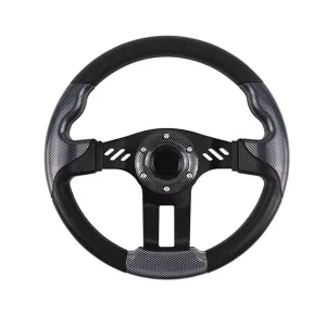 2024 Universal Cheap Black Golf Cart Steering Wheel for Golf Cart Club Car, E-Z-Go and YAMAHA Parts Accessories