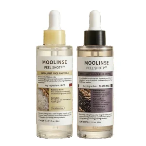 White Black Rice Liquid AHA Hyaluronic Acid For Face Exfoliation Dead Skin Removal Pore Shrinking Blackheads Removal-80ml Home