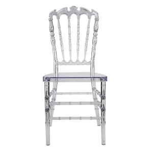 Wholesale Party Clear Sillas Chiavari Chair Resin Plastic Wingback Transparent Wedding Chair