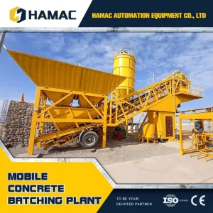 35m3/H Full Automatic Mobile Concrete Batching Plant