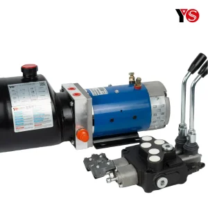DC72V 0.8KW 2.6cc/r Double-acting Electric Sanitation Vehicle Hydraulic Power Unit (Price Excluding the Valve)