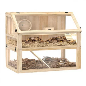 Luxury Modern Wood Hamster Gerbil Cage