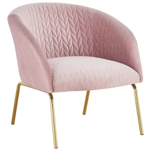 Pink Velvet Sofa Chair
