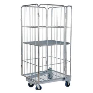 Heavy Duty Logistic Metal Storage Collapsible Stackable Transport Welded Hot-dipped Steel Box