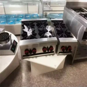 Professional Commercial Kitchen Portable Stainless Steel LPG Best Energy Efficient Burner Gas Stove for Restaurant and Home