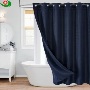 Waffle Shower Curtain Heavy Duty