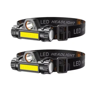 Linterna frontal recargable USB